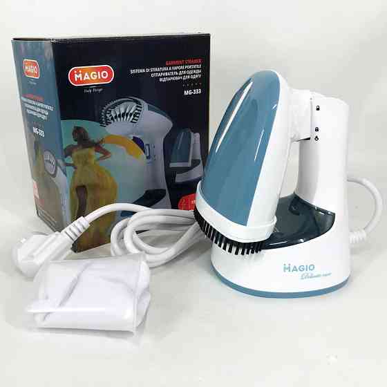 Дорожня парова праска MAGIO MG-333, Парогенератор з насадкою для вікон, Парова праска UO-751 для штор Київ