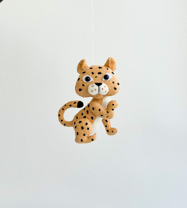 М’яка фетрова іграшка гепард ручної роботи – безпечна розвиваюча Київ - фото 2