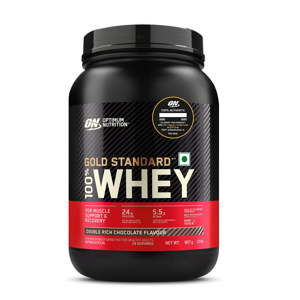 Протеїн Optimum Nutrition 100% Whey Gold Standard 907 g (Double Rich Chocolate) Луцьк - фото 1