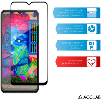 Стекло защитное ACCLAB Full Glue Oppo A38 5G Black (1283126582462) Винница - изображение 5