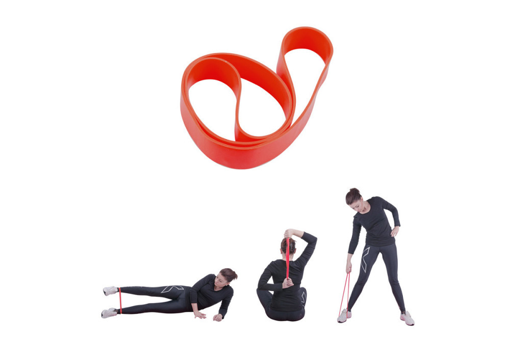 Лента эспандер для упражнений inSPORTline Hangy Medium 27,5 см красная Киев - изображение 2