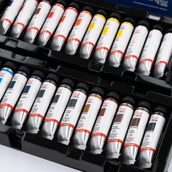 Набір олійних фарб 24×10мл ROSA Studio Київ