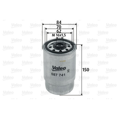 Фильтр топливный Valeo 587741 Винница - изображение 1