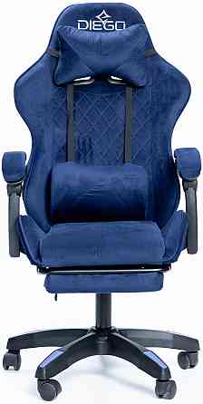 Крісло геймерське DIEGO ALCANTARA PRO Dark Blue Київ