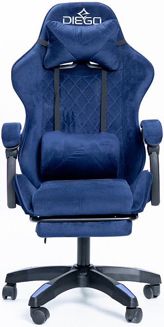 Крісло геймерське DIEGO ALCANTARA PRO Dark Blue Київ - фото 3