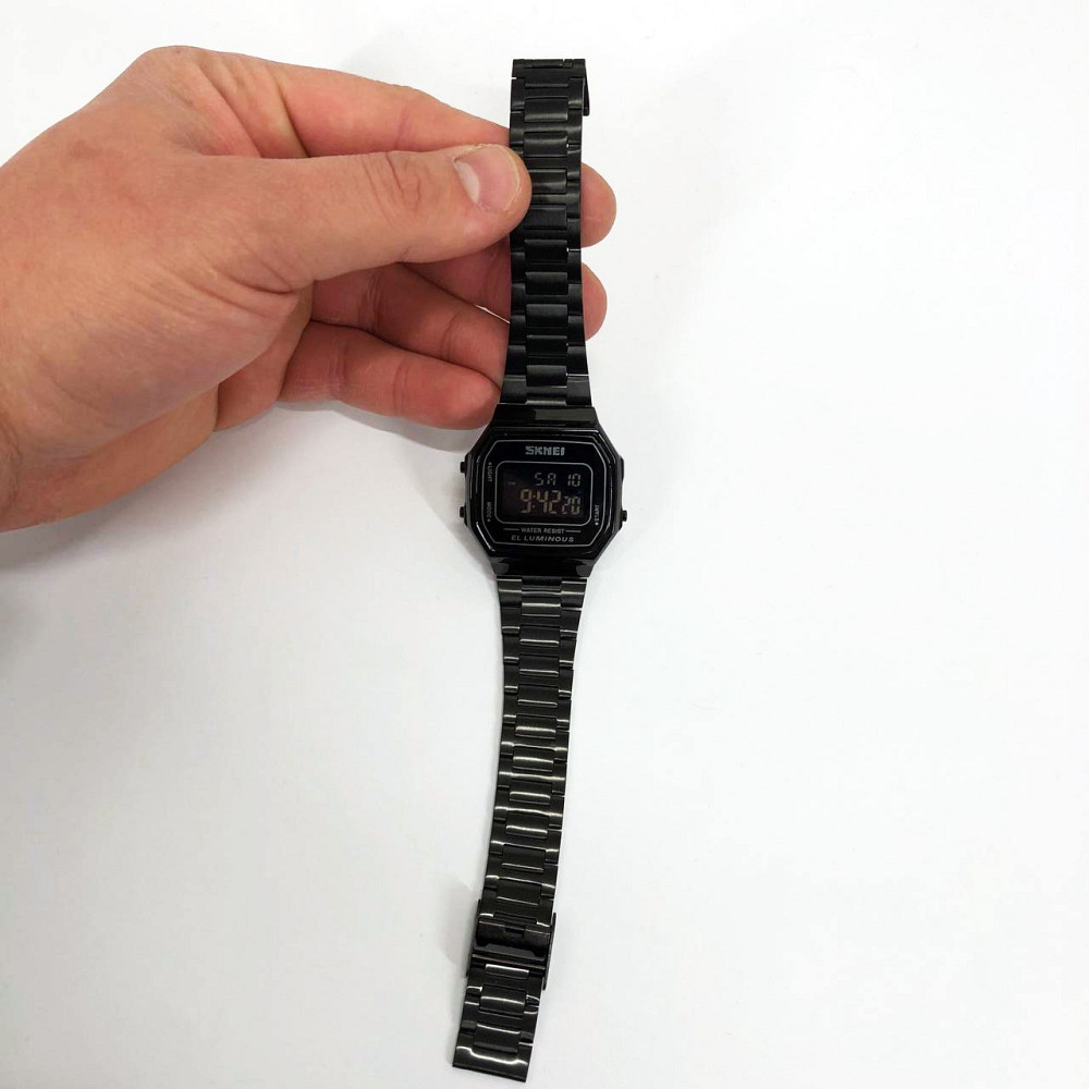 Годинник retro vintage SKMEI 1647BK, Старовинні чоловічі годинники, Годинник квадратний Ретро KM-77 Івано-Франківськ - фото 3