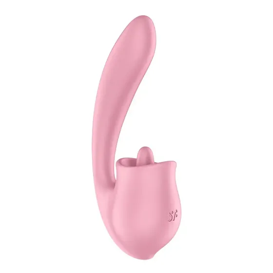 Вагінально-кліторальний вібратор Satisfyer Tongue Genius з язичком Львів