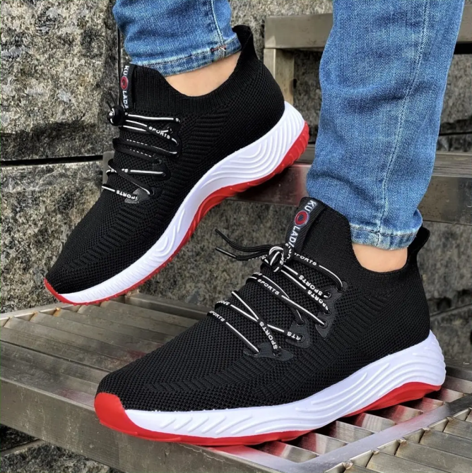 Кросівки Чоловічі Чорні Тканинні Boost Пінка (розміри: 45) Дніпро - фото 1