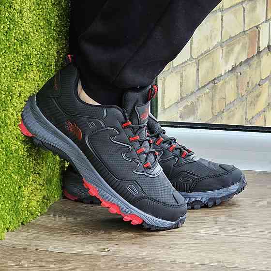 Мужские Кроссовки The North Face Черные с Красным Норт Фейс (размеры: 40,41,42,44) ВидеоОбзор Днепр