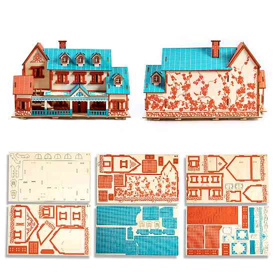 Дерев'яні 3D пазли . Тривимірний конструктор-головоломка 29.3 см * 16.8 см * 18 см Кам'янець-Подільський