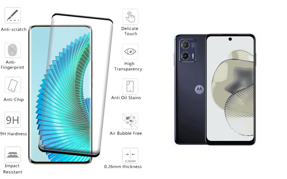 Захисне скло HyperGlass Pro для Motorola Moto G73, Moto G73 5G – максимальна чутливість та захист Київ - фото 2