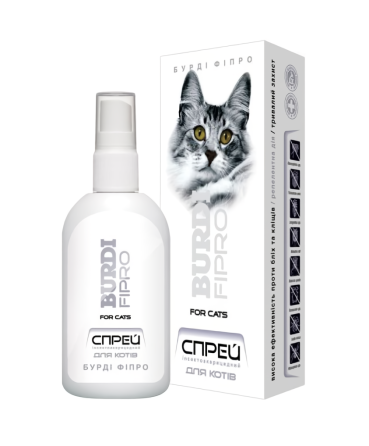 Спрей Бурди Фипро для кошек 150 мл (от блох и клещей) Винница