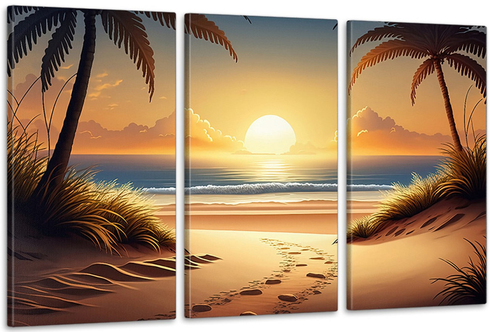 Модульная картина в гостиную / спальню   Захід сонця    ART-215_3A Киев - изображение 1