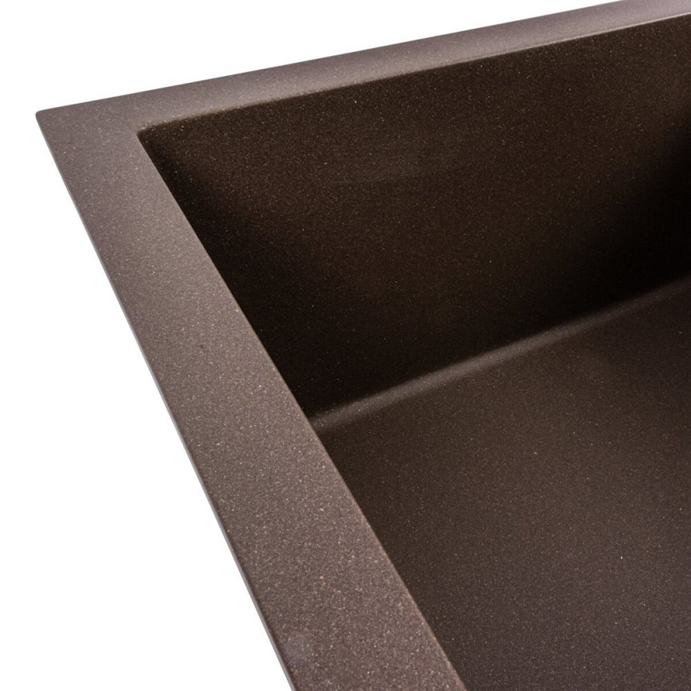 Гранітна мийка для кухні VALESO SOLID 7843 матова Темна скеля Коломыя - изображение 4