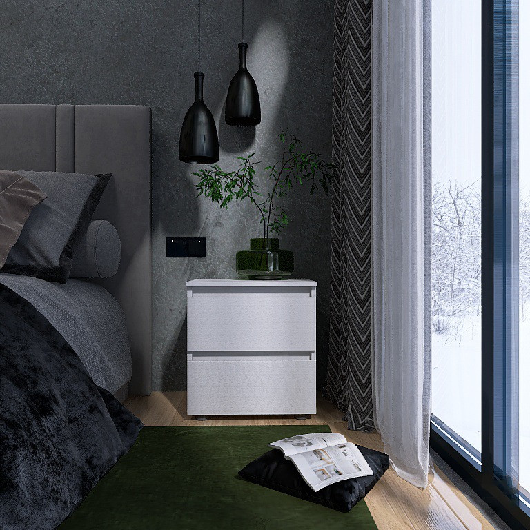 Тумба приліжкова Еверест ТЛ-1 Лайт 45х38х49 см Німфея Альба (DTM-4674) Дніпро - фото 1