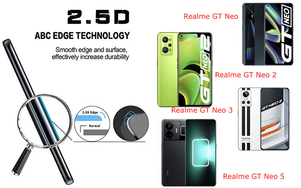 Захисне скло ArmorGlass для Realme GT Neo, GT Neo 2, GT Neo3, GT Neo5 – стійке до подряпин та ударів Київ - фото 2