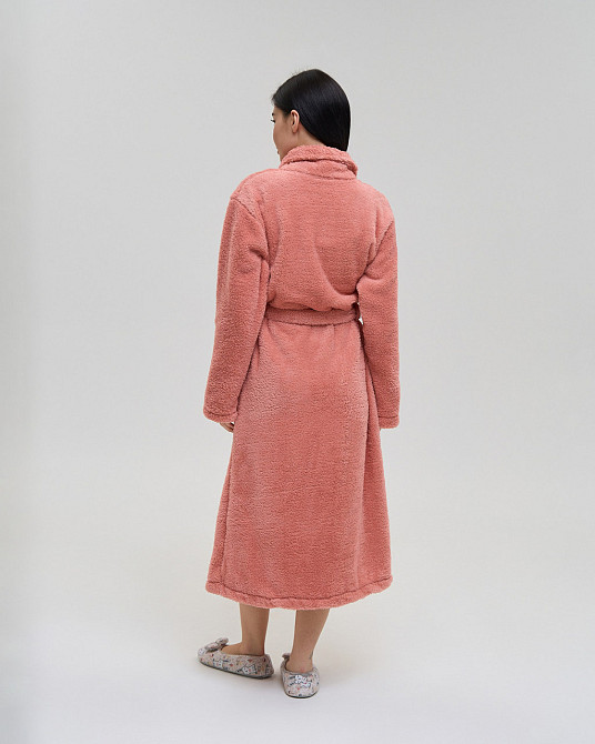 Теплий однотонний жіночий халат Nicoletta Queen — Велюрсофт 94118 S Київ - фото 2