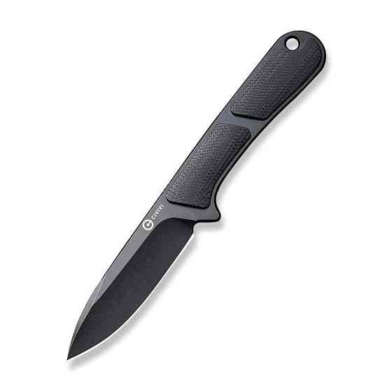 Нож фиксированный тактический Civvi Mini Elementum, (5.7 см) Nitro-V / G10 черный Киев