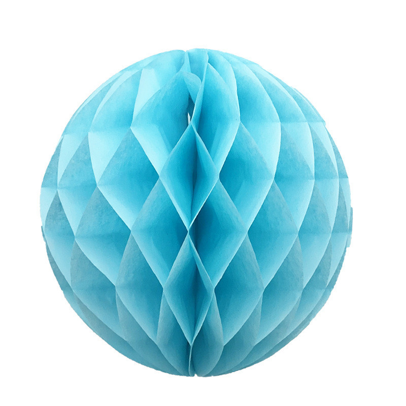Куля соти паперова 15 см блакитний Київ - фото 1
