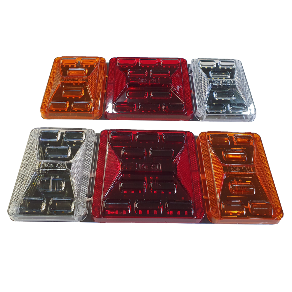 Ліхтар LED задній універсальний 325 х 130 х 20; 24v; 108 led діодів; (38Amber + 48Red + 22White) Мукачево - фото 3