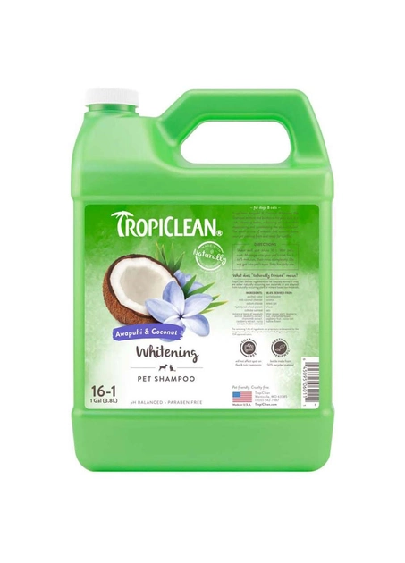 Шампунь концентрат для білої шерсті для собак і котів TropiClean (ТропіКлін) Імбир і Кокос 3.8 л Запоріжжя - фото 1