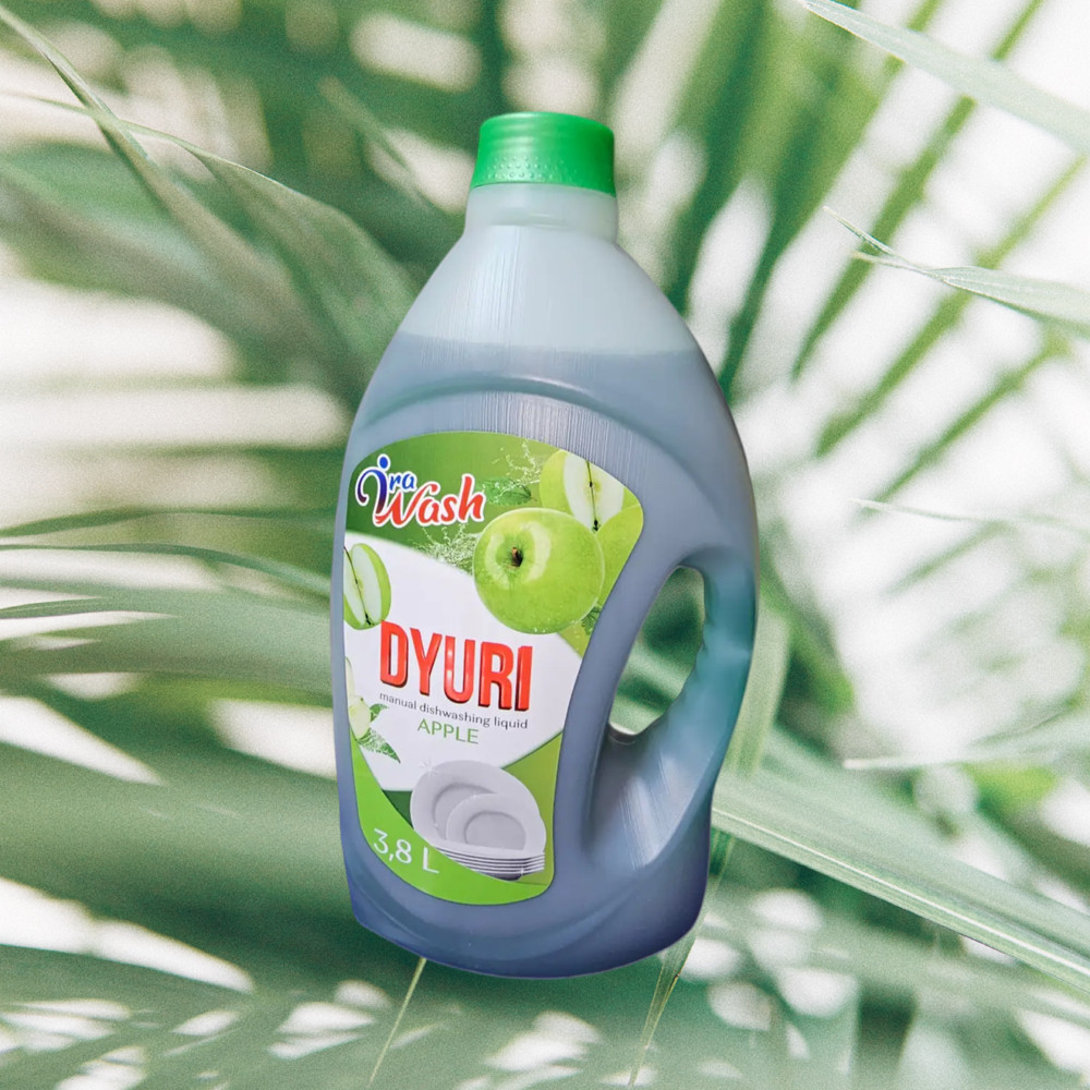 Засіб для миття посуду DURI Зелене яблуко 3,8 л Виноградов - изображение 2