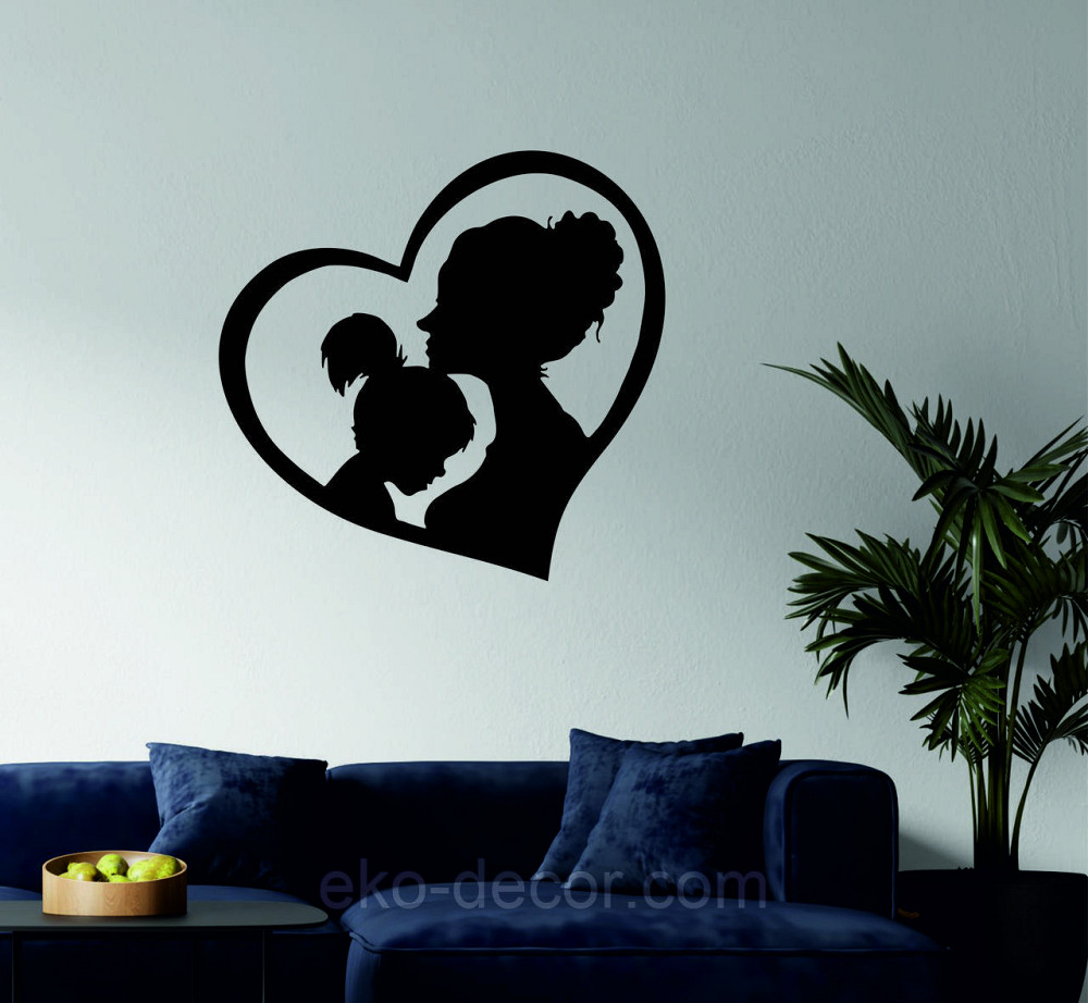 Декоративное настенное Панно «Мать и дитя», Декор на стену 70*67 см, Черный Киев - изображение 2