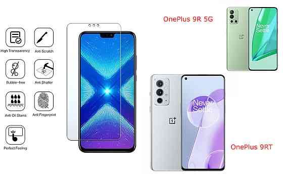 Защитное стекло NeoGlass для OnePlus 9R 5G, OnePlus 9RT – ультрапрозрачное и устойчивое Киев