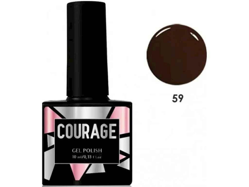 Гель-лак 10мл для нігтів №059 Крепка кава ТМ COURAGE Київ - фото 1