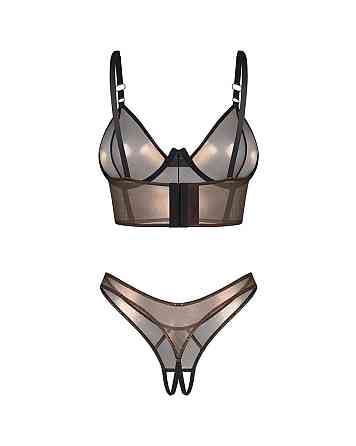 Комплект Obsessive Soranna top & crotchless thong 2XL/3XL Sex Aura Київ