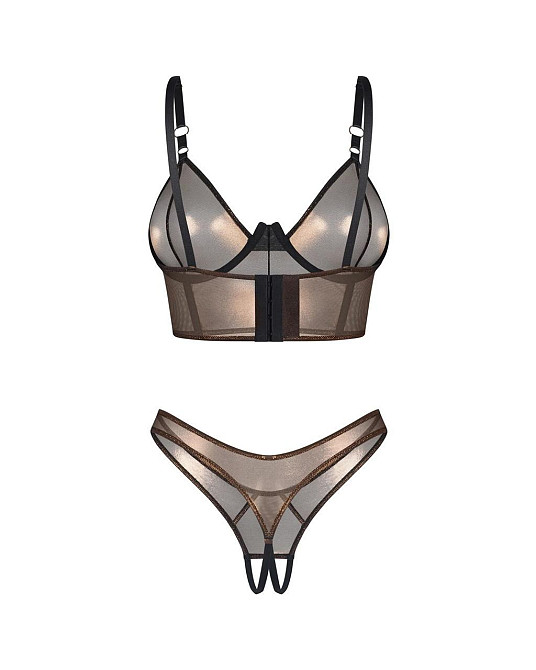 Комплект Obsessive Soranna top & crotchless thong 2XL/3XL Sex Aura Київ - фото 5