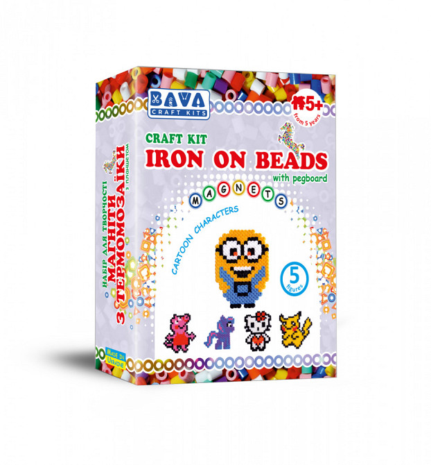 Детский набор для творчества. Магниты с термомозаики 