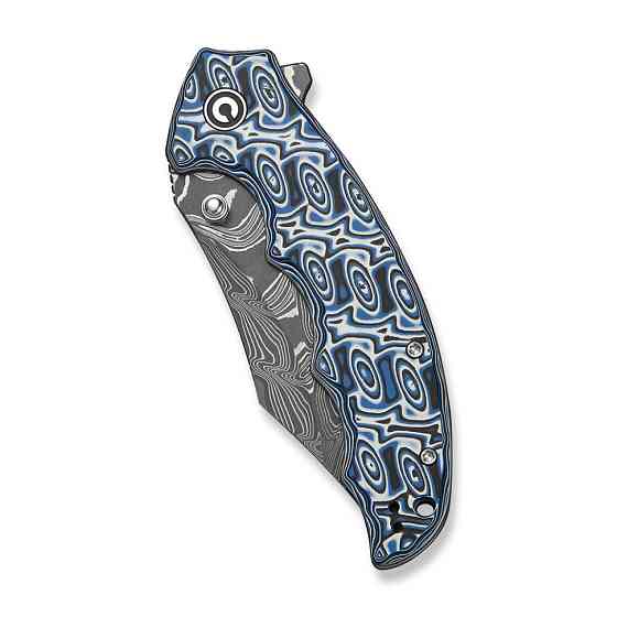 Нож складной туристический Civivi Pentad (8.8 см) Damascus / Micarta синий/белый Киев