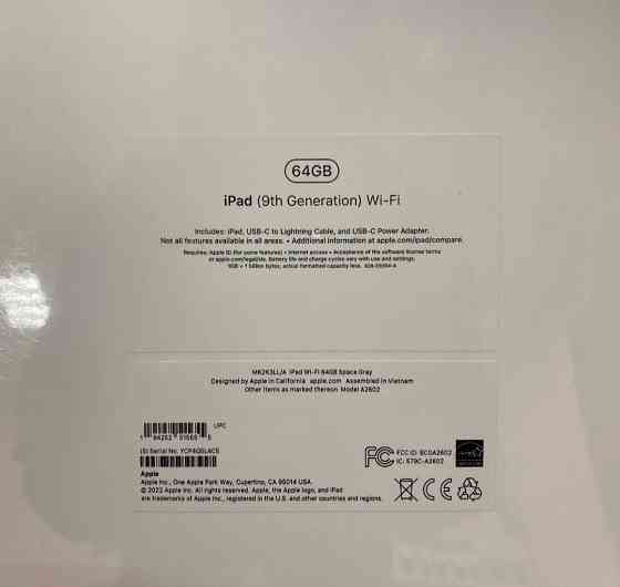 Новый iPad 9 2021 64gb Wi-Fi Space Gray (MK2K3) Киев