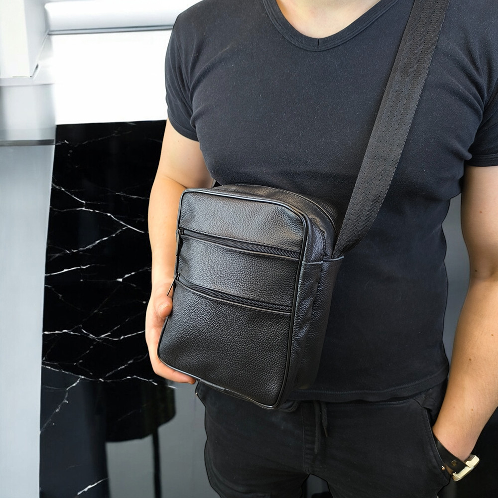 Чоловіча сумка слінг через плече, Сумки-месенджери поштарки, Практична сумка-месенджер JV-48 Львів - фото 14