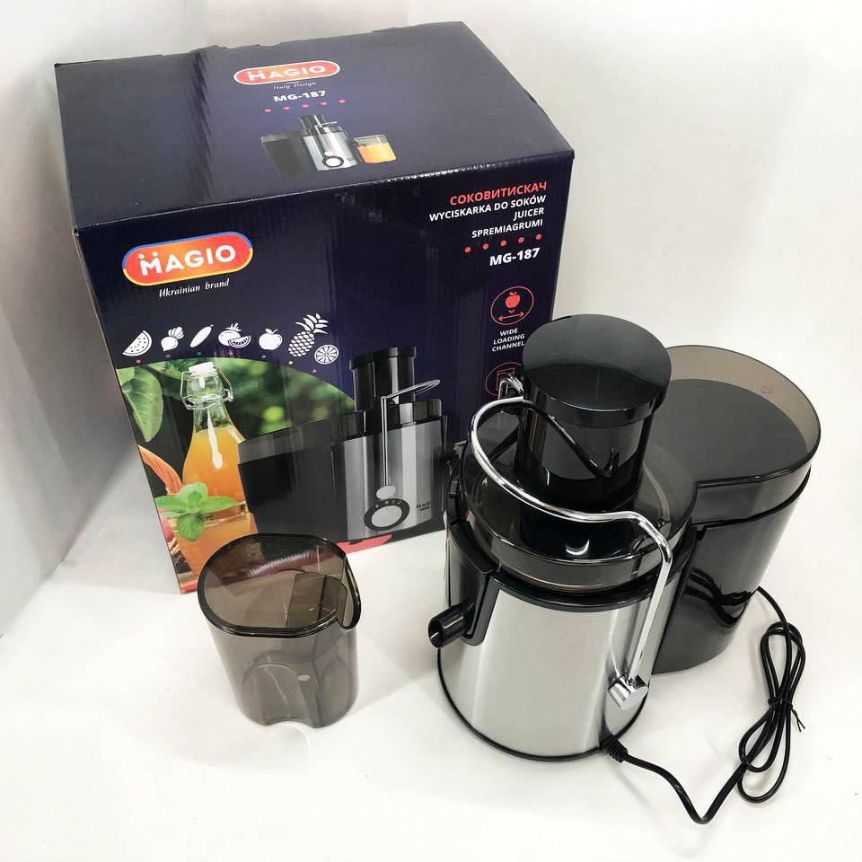 Подрібнювач для яблук Соковижималка низькошвидкісна, Соковижималка для цілих фруктів і овочів ER-20 Львів - фото 2