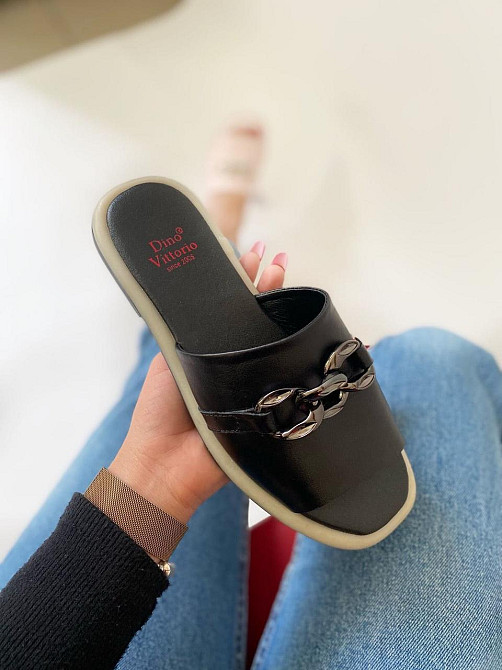 Dino Vittorio Шльопанці жіночі Dino Vittorio 43-41-150 чорні (літо, шкіра натуральна) (4442) 40 Коломыя - изображение 1