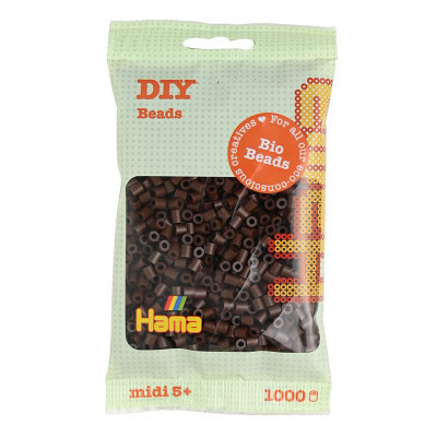 Набор для творчества Hama БИО темно-коричневые бусины, 1000 шт термомозаика (HM-190-012) Винница - изображение 1