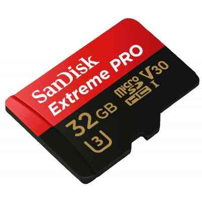 Карта памяти SanDisk 32GB microSD class 10 V30 A1 UHS-I U3 4K Extreme Pro (SDSQXCG-032G-GN6MA) Винница