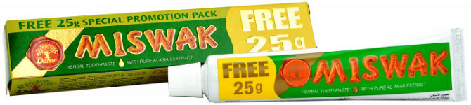 Зубна паста Dabur Herb'l Miswak Трав'яна 50 г + 25 Киев - изображение 3