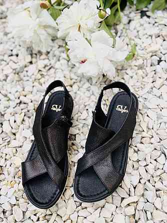 VIKTTORIO Босоніжки жіночі VIKTTORIO Лена чорні (літо, шкіра натуральна) (3682) Коломыя