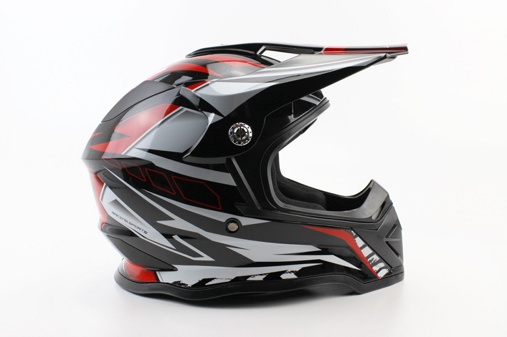 Шолом кросовий/ендуро/АТV BLD-819-7 S (55-56см), ЧОРНО-ЧЕРВОНИЙ Киев - изображение 3