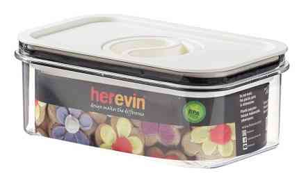 Контейнер HEREVIN Canister-Vacuum Lid-White-Black 0.6 л (161174-000) (7077941) Киев