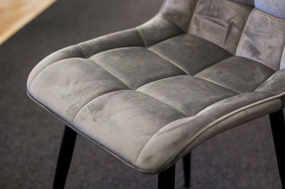 Стілець CHIC VELVET чорний каркас/сірий BL.14 Київ - фото 14