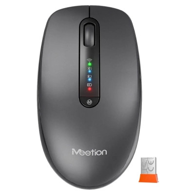 Мишка Meetion BTM100R Wireless/Bluetooth Black (MT-BTM100R-A) Вінниця - фото 1