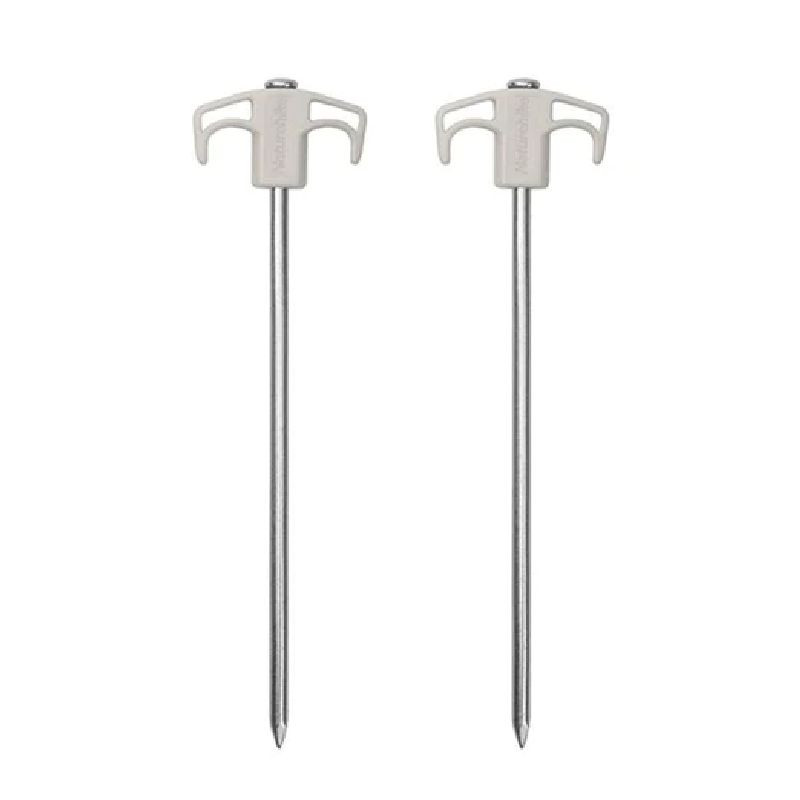 Кілки металеві Naturehike NH21YW133, 25 см, білі 2 шт. Київ - фото 1