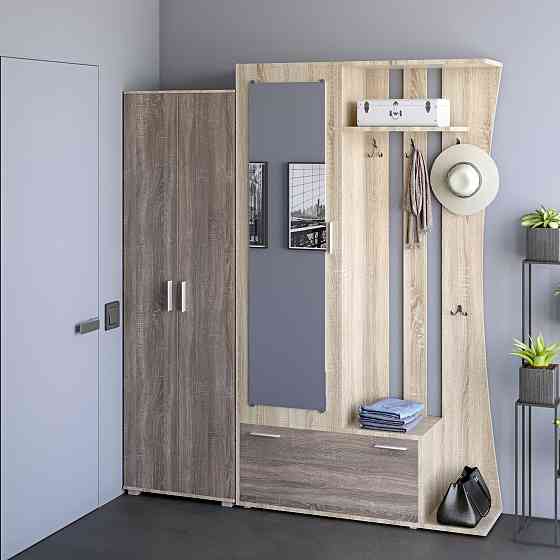 Прихожая Авео-2 Эверест с распашным шкафом ШП-1 сонома + трюфель (DTM-2662) Днепр