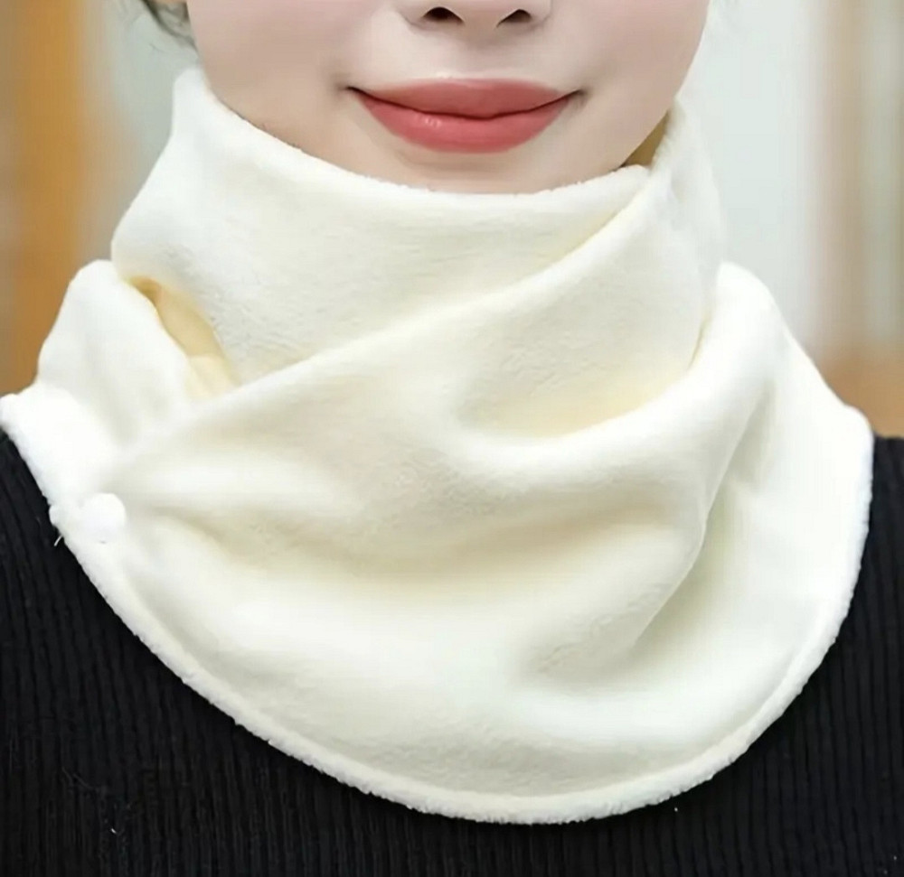 Шарф-хомут на кнопках Молочний Сміла - фото 1