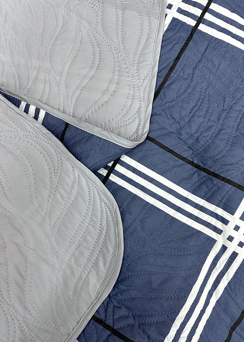 Покривало декоративне Decorator Kelso 140х215 см синій з білим (85-201) Київ - фото 2