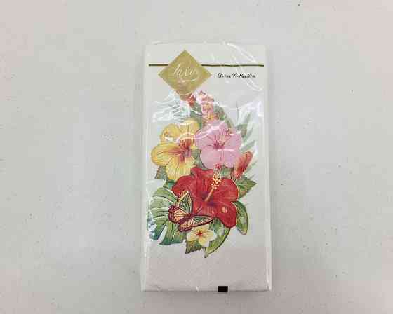 Бумажная салфетка мини (ЗЗхЗЗ, 10шт) Luxy MINI Тропические цветы (2044) (1 пачка) Харьков